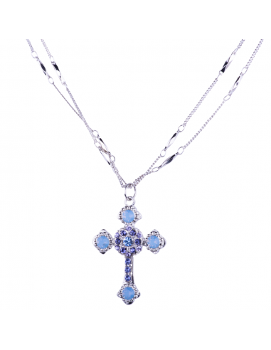 Flat Cross Pendant in "Lavender Fields" *Custom* vous aussi creer 