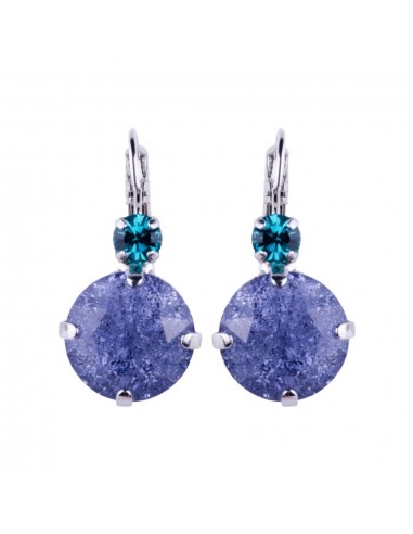 Extra Luxurious Double Stone Leverback Earrings in "Violet *Custom* s'inspire de l'anatomie humaine