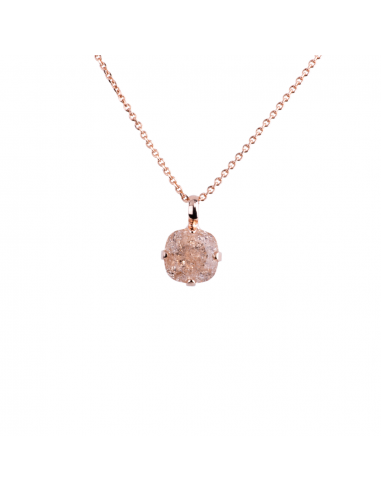 Cushion Cut Pendant in "Light Peach ICE" *Custom* de pas cher